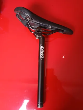 Tija y sillín de bicicleta