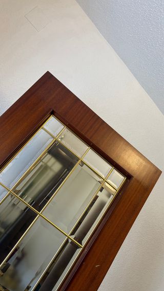 Set 3 puertas madera y cristal