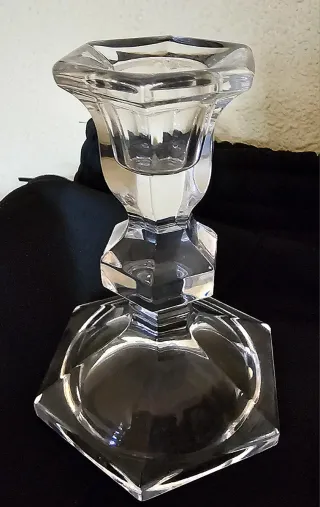 Candelabros de cristal tallado