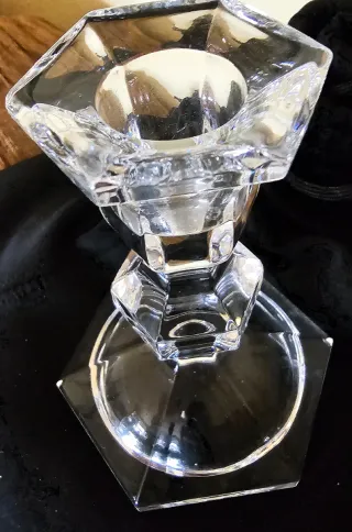 Candelabros de cristal tallado