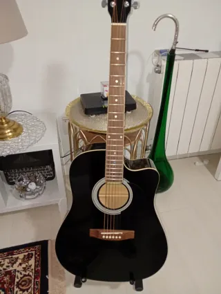 Guitarra Acústica Negra