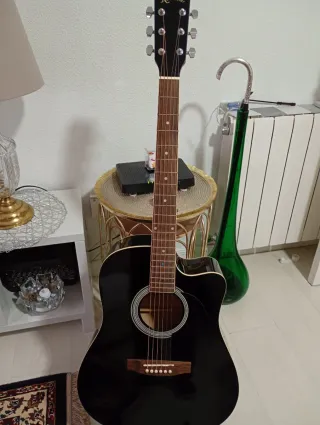 Guitarra Acústica Negra