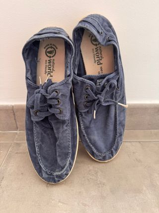 Zapatos Natural World Azul Talla 43/44
