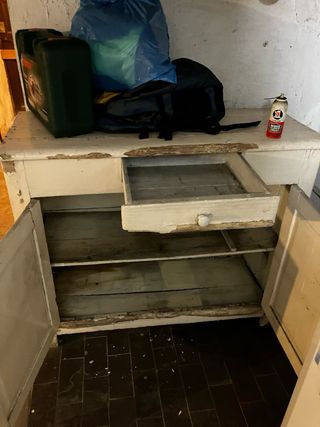 Mueble auxiliar cocina blanco madera