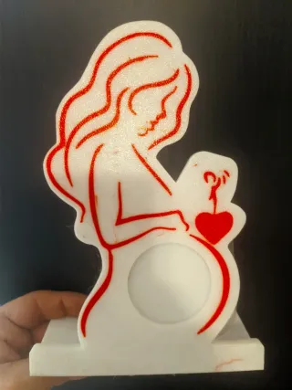 Portafoto maternità decorato..