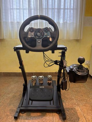 Logitech G920 + Palanca de Cambios + Soporte