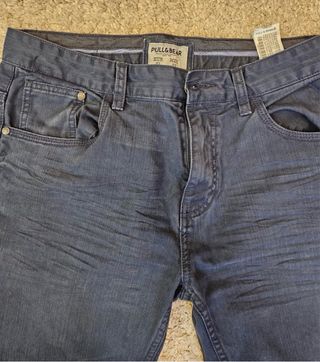 Pantalón vaquero Pull and Bear azul hombre