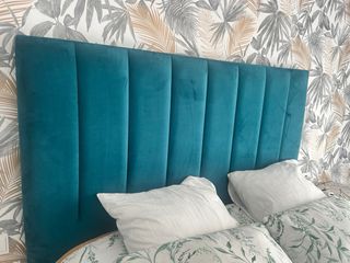 Cabecero terciopelo teal 150cm