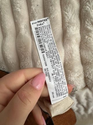 Bandolera Piel Zara Flecos Marrón