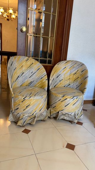 Set de 2 butacas tapizadas