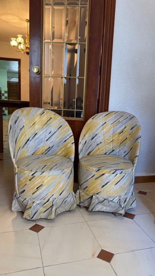 Set de 2 butacas tapizadas