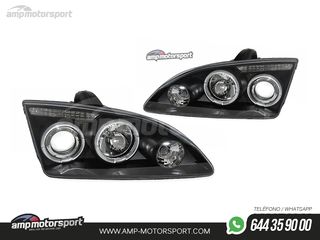 FAROS DELANTEROS OJOS DE ANGEL PARA FORD FOCUS MK2