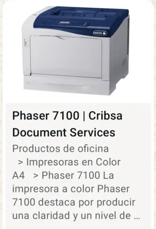 Impresora láser Phaser 7100 Xerox