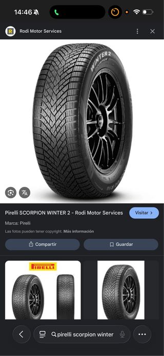 Juego 4 Neumáticos Invierno Pirelli Scorpion