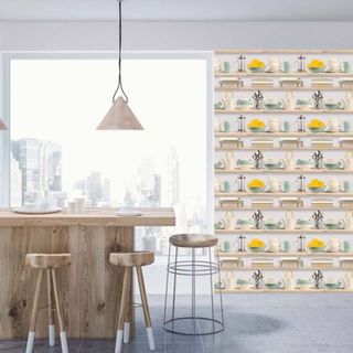 Papel pintado para cocina 6 rollos de papel pintad