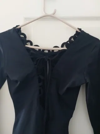 Moschino Camiseta Negra Manga Larga