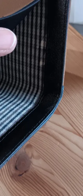 Portafoglio uomo  blu e marrone