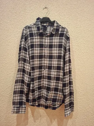 Camisa H&M cuadros hombre talla L