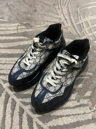 Zapatos Gucci Beige y Azul