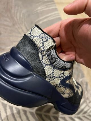 Zapatos Gucci Beige y Azul