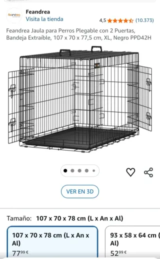 Jaula para perro grande PPD42H