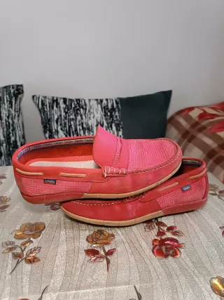 Mocasines Callaghan Hombre Talla 41 Rojo