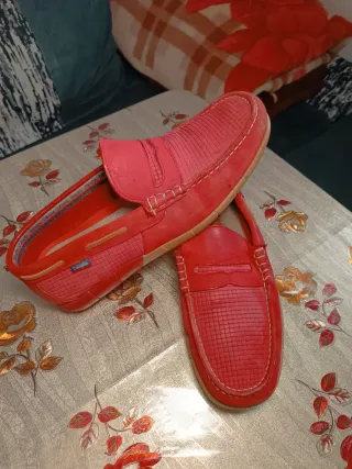 Mocasines Callaghan Hombre Talla 41 Rojo