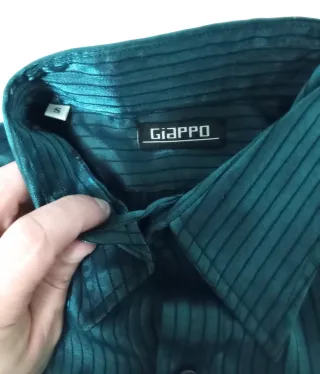 Camisa fiesta hombre, Talla S, brillo