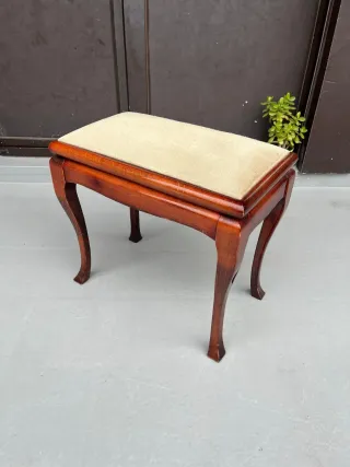 Banqueta de piano madera y tapizado