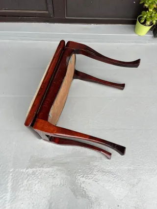 Banqueta de piano madera y tapizado
