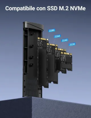 Carcasa SSD NVMe UGREEN Aluminio 10Gbps