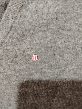 Maglione GANT grigio V-neck