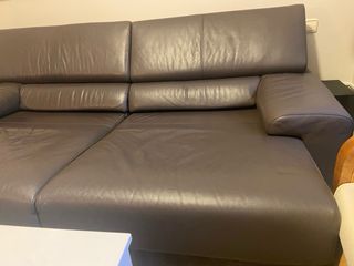Sofá de piel extraíble
