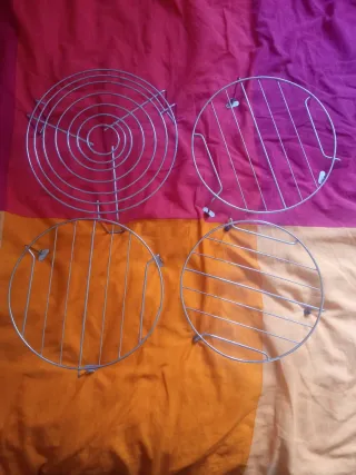 Parrillas redondas para microondas (4 uds)