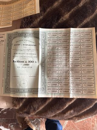 Acciones antiguas Crédit Français y La Garantie