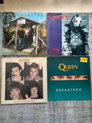 Vinilos Queen y Radio Futura