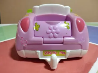 Coche Pinypon rosa con flores