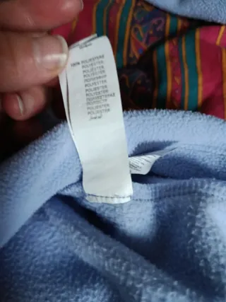 Felpa azzurra in pile