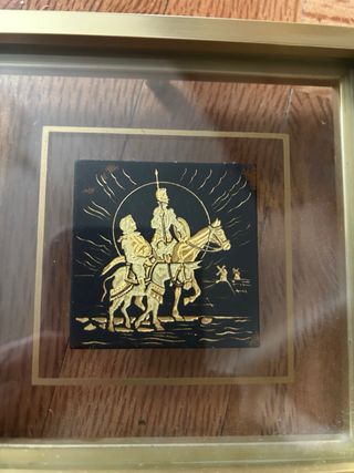 Cuadro Damasquinado Oro y Negro