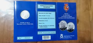 Moneda de 12€, Felipe y Letizia. Plata en cartera.