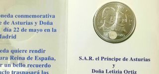 Moneda de 12€, Felipe y Letizia. Plata en cartera.