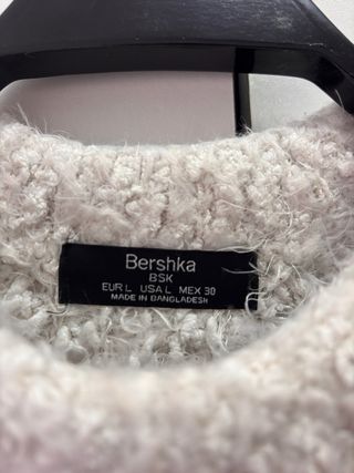 Jersey Bershka blanco mujer