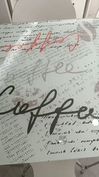 Mesa de cristal extensible