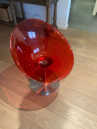 Confezione di 4 sedie Eros Kartell Philippe Starck Rosso