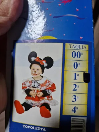 Costume Carnevale Minnie Topolino Bambina