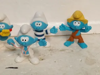 Set 7 Puffi Personaggi Giocattolo