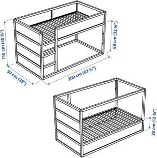 Cama litera infantil IKEA KURA Montessori