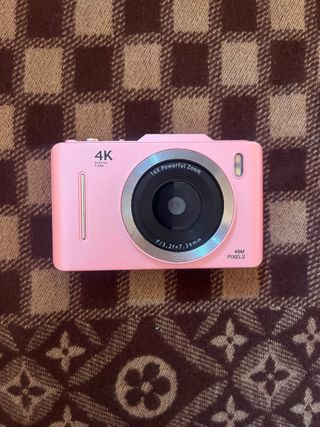 Cámara Digital Rosa 4K 16X Zoom