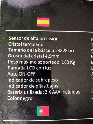 Báscula de Baño Digital LCD 180kg