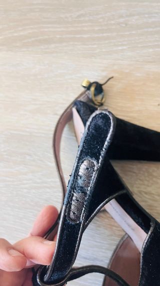 Zapatos de tacón y plataforma Guess terciopelo